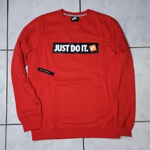 *New Never Worn* Nike Just Do It Logo Clean Red Sweater